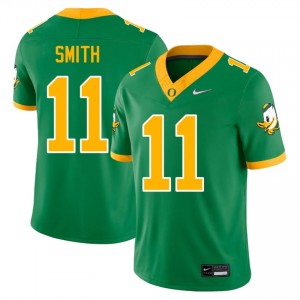 UO Ducks Green #11 Akili Smith Men Game-Ready NCAA Football Embroidered Jersey 51h16317