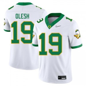 Andrew Olesh White #19 Oregon Ducks Men High-Quality Stitched Football NCAA Jersey 2323h199
