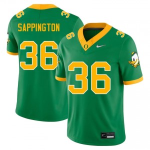 Oregon Green #36 Atticus Sappington Men Game-Ready High School Football Embroidered Jersey 26N85853