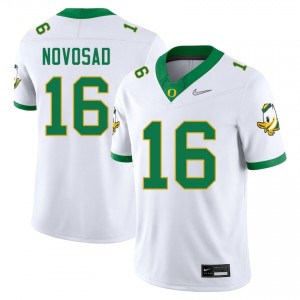 Austin Novosad White #16 Oregon Ducks Men High-Quality Stitched Football Player Jersey SS8gFT28