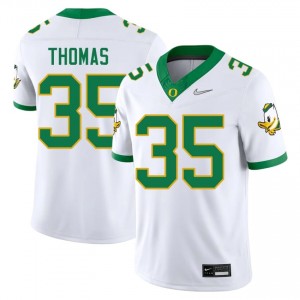 UO Ducks #35 White Brody Thomas Men Elite University Football High-Performance Jersey R842Ic68