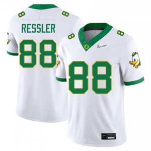 Jack Ressler White #88 Ducks Men High-Quality Stitched Football College Jersey 0x68R682
