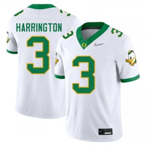 White UO Ducks #3 Joey Harrington Men High School Durable Football Pro-Stitched Jersey I4djh169