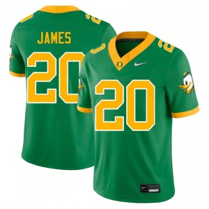 Men #20 Jordan James Green Ducks High School Football Team-Issued Stitched Jersey 05j55I87