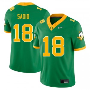 Kenyon Sadiq #18 Green UO Ducks Men High School Football Pro-Grade Embroidered Jersey J7q1md49