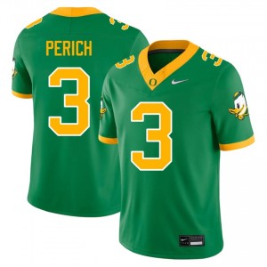UO Green #3 Koi Perich Men Game-Ready Player Football Embroidered Jersey DW4c3J19