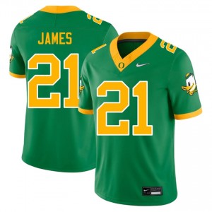 #21 Green UO Ducks Men LaMichael James Premium Stitched Player Football Jersey 1Kdm3b73
