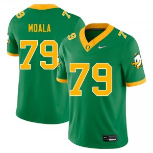 Green Oregon #79 Lipe Moala Men High School Durable Football Pro-Stitched Jersey 1j8E5b55