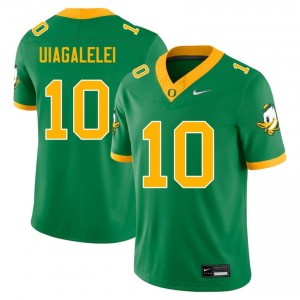 Green University of Oregon #10 Matayo Uiagalelei Men NCAA Durable Football Pro-Stitched Jersey 34H4U110