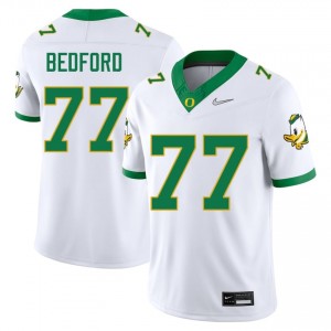 Matthew Bedford White #77 UO Men High-Quality Stitched Football College Jersey V1p4FX77