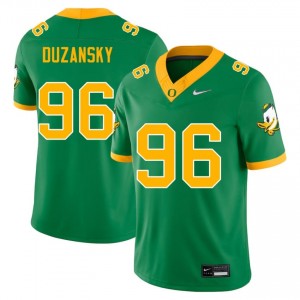 Green University of Oregon #96 Nick Duzansky Men High School Durable Football Pro-Stitched Jersey 0828O282