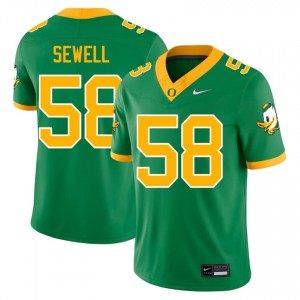 Men #58 Penei Sewell Green UO NCAA Football Team-Issued Stitched Jersey 607oh165