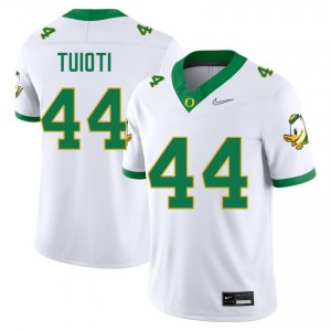 Men #44 Teitum Tuioti White UO College Football Team-Issued Stitched Jersey 4nT4Wh36