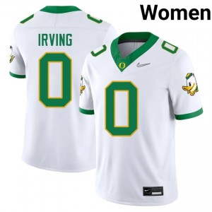 #0 Bucky Irving UO Authentic White Women High School Football High-Strength Thread Jersey 274L7327