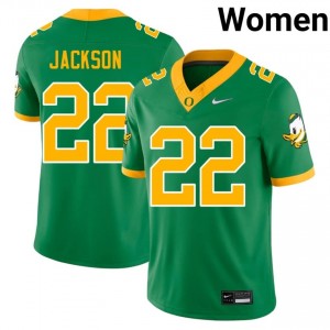 Devin Jackson Green #22 UO Women High-Quality Stitched Football College Jersey 71134F95