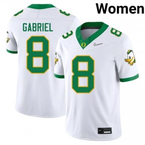 Exquisite Dillon Gabriel Football #8 White UO Ducks Women Player Moisture-Wicking Jersey 248X0F18