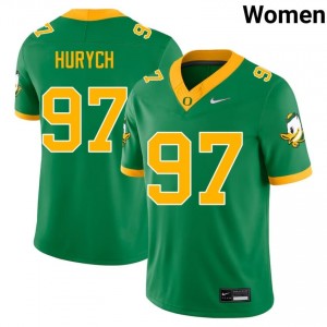 Oregon #97 Green Gage Hurych Women Elite High School Football High-Performance Jersey xq676Q21