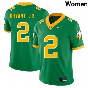 Exquisite Gary Bryant Jr. Football #2 Green University of Oregon Women NCAA Moisture-Wicking Jersey B242RQ69