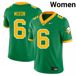 Oregon Ducks #6 Green Jerry Mixon Women Elite College Football High-Performance Jersey LU1d8329