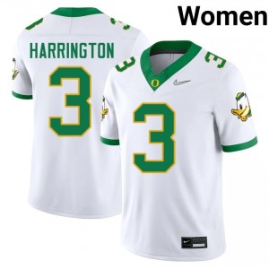 Joey Harrington #3 White Ducks Women NCAA Football Pro-Grade Embroidered Jersey 7draS532