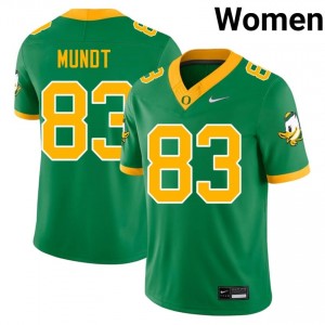 Johnny Mundt Green #83 UO Ducks Women High-Quality Stitched Football Player Jersey Q85i4j40