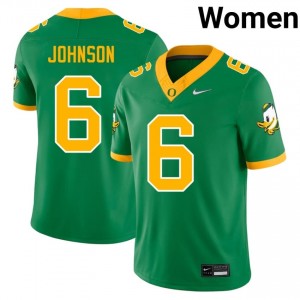 Oregon Ducks #6 Green Juwan Johnson Women Elite High School Football High-Performance Jersey 4c552116