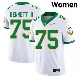 Exquisite Michael Bennett III Football #75 White UO Women College Moisture-Wicking Jersey 660Icf38