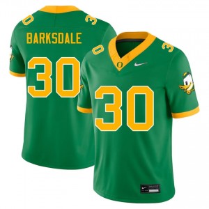 Green University of Oregon #30 Xavier Barksdale Men High School Durable Football Pro-Stitched Jersey o5RhO472