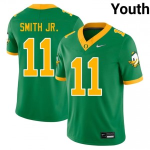 Exquisite Akili Smith Jr. Football #11 Green Oregon Ducks Youth High School Moisture-Wicking Jersey g4v1Yo59