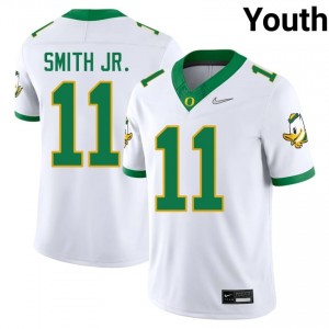 Youth #11 Akili Smith Jr. White UO Ducks Player Football Team-Issued Stitched Jersey TC7iXI88