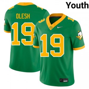 Andrew Olesh #19 Green Oregon Ducks Youth NCAA Football Pro-Grade Embroidered Jersey S5BiNM96