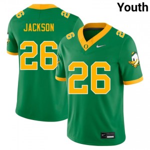 Oregon #26 Green Devon Jackson Youth Elite High School Football High-Performance Jersey 22L2e062