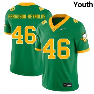 Exquisite James Ferguson-Reynolds Football #46 Green Oregon Youth NCAA Moisture-Wicking Jersey Lv6lL660