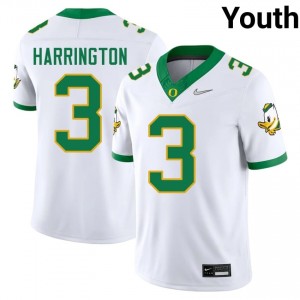 Youth #3 Joey Harrington White UO Player Football Team-Issued Stitched Jersey c634S594