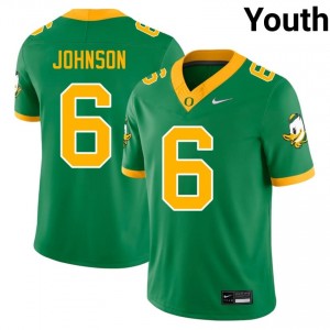 Exquisite Juwan Johnson Football #6 Green Oregon Ducks Youth NCAA Moisture-Wicking Jersey H2fvWA31